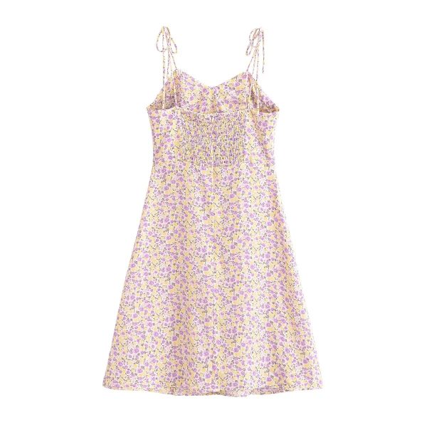 Women's Floral Elastic  Dress