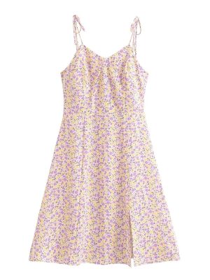 Women's Floral Elastic  Dress