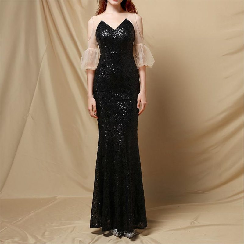 Women's  Fishtail Cocktail Elegant Graceful Internet Celebrity Host Car Model Party Dress Women