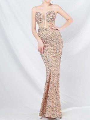 Women's Sequin High End Evening Dress