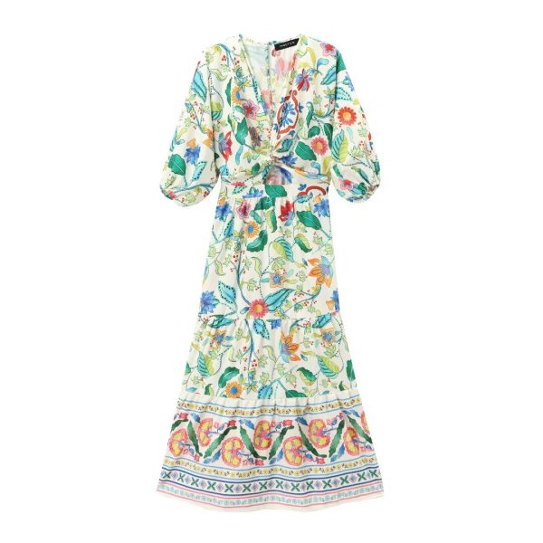 Women's  Printed Poplin Dress