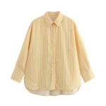 Women's  Matching Striped Poplin Shirt