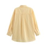 Women's  Matching Striped Poplin Shirt