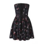 Women's Floral Strapless Dress