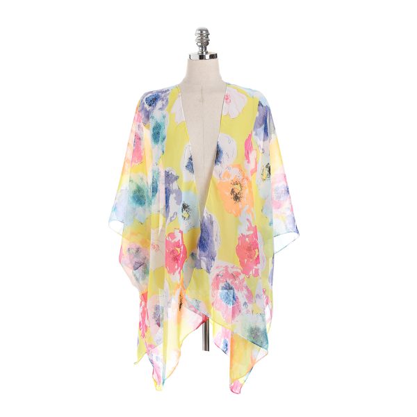 Women's  Beach Seaside Floral Over clothes Blouse Small Coat Bikini Jacket Long Women Direct