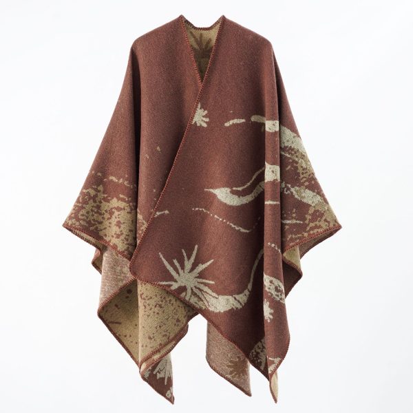 Women's Shawl Street Travel All Match Cloak Double Sided Cashmere Cloak