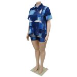 Women's Printing Short Sleeve Set