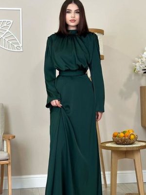 Women's Long Sleeve High Waist Dress