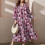 Women's Long Sleeve Long Maxi Dress