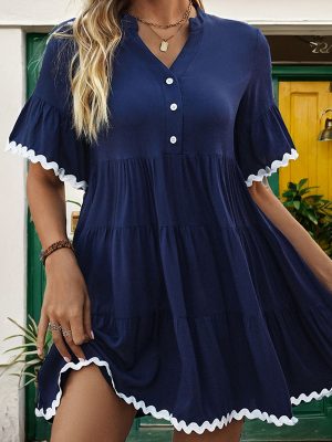 Women's  Solid Color Girl Dress