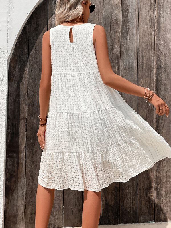 Women's Clothing Graceful Fashionable Short Slim White Dress