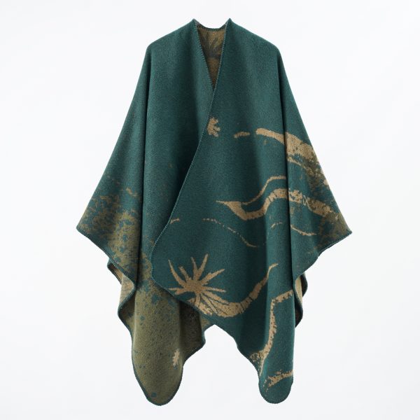 Women's Shawl Street Travel All Match Cloak Double Sided Cashmere Cloak