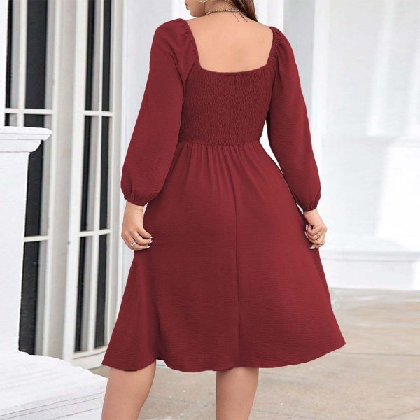 Women's Long Sleeve Mid Length Dress