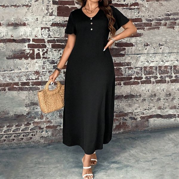 Women's  Daily Casual Simple All Match Maxi Dress