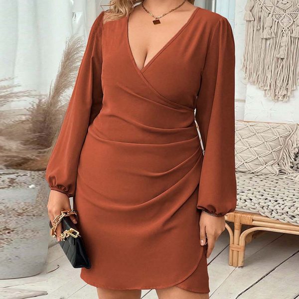 Women's Clothes French Elegant Dress Autumn Winter Lady Intellectual Elegant Short