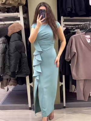 Women's Slit Slim Fitting Dress Sexy