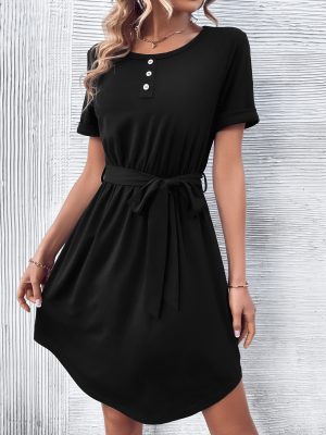 Women's Casual Solid Color Dress