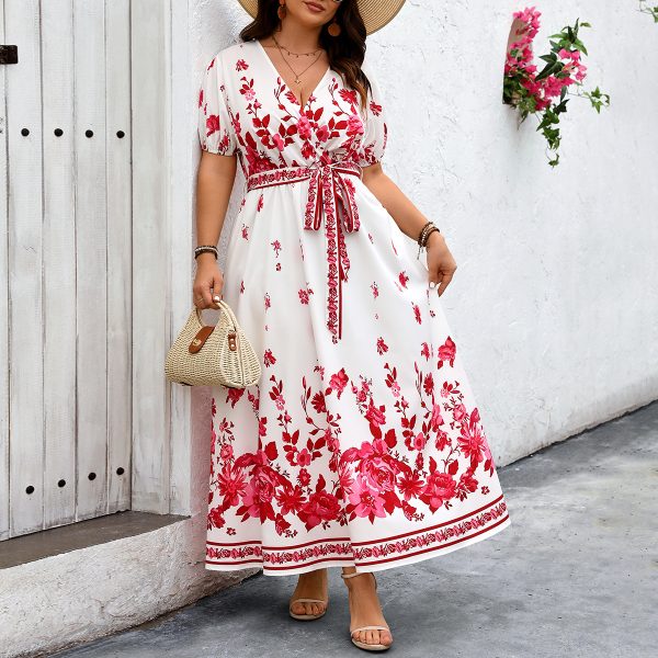 Women's Slimming Lantern Sleeves Dress