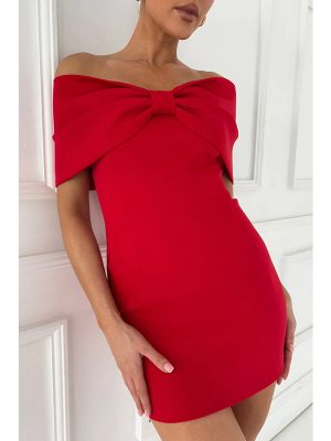 Women's  Spring Summer Sexy off Neck Casual Dress Party Dress Women