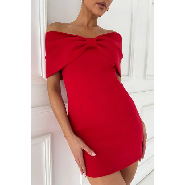 Women's  Spring Summer Sexy off Neck Casual Dress Party Dress Women